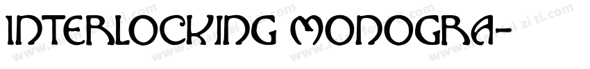 Interlocking monogra字体转换